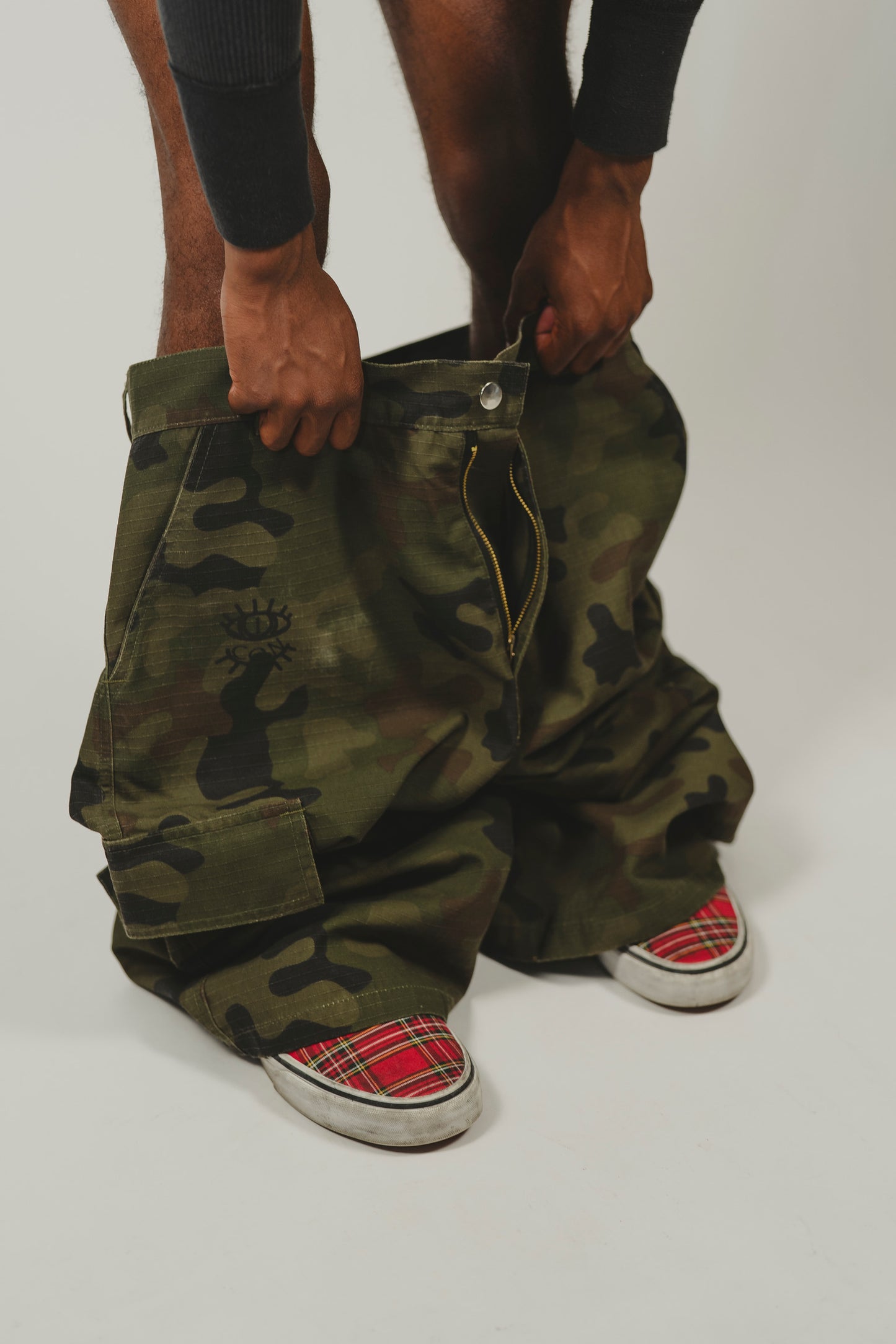 Iconic Mud-Wash Camo Shorts
