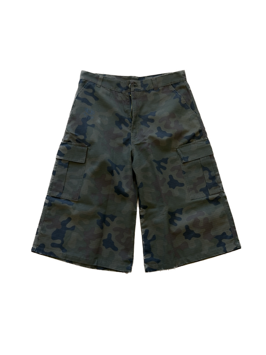 Iconic Mud-Wash Camo Shorts